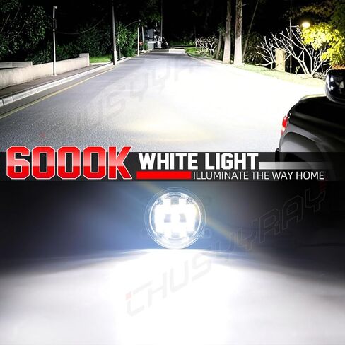 CHUSYYRAY 3.5 بوصة متوافق مع Nissan Pathfinder Fog Light 2005 2006 2007 2008 2009 2010 2011 2012، مجموعة مصابيح الضباب الأمامية LED، 6000K 500% أبيض أكثر سطوعًا، حزمة من 2 in Saudi Arabia