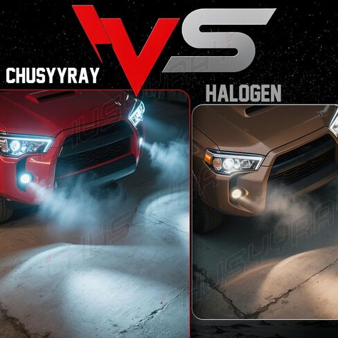 CHUSYYRAY 3.5 بوصة متوافق مع Nissan Pathfinder Fog Light 2005 2006 2007 2008 2009 2010 2011 2012، مجموعة مصابيح الضباب الأمامية LED، 6000K 500% أبيض أكثر سطوعًا، حزمة من 2 in Saudi Arabia