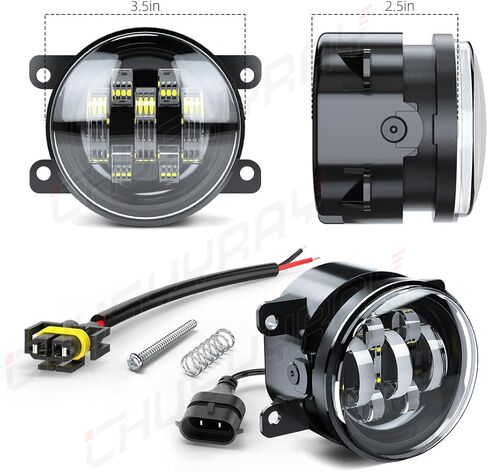 CHUSYYRAY 3.5 بوصة متوافق مع Nissan Pathfinder Fog Light 2005 2006 2007 2008 2009 2010 2011 2012، مجموعة مصابيح الضباب الأمامية LED، 6000K 500% أبيض أكثر سطوعًا، حزمة من 2 in Saudi Arabia