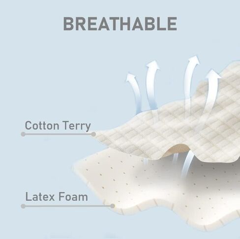 زوجان من النعال الداخلية المصنوعة من قطن تيري المريح للأطفال من VivoFoot، حشوات مسامية مضادة للروائح الكريهة، وسادات أحذية بديلة يومية بمقاس مناسب (حتى 23 سم) in Kuwait