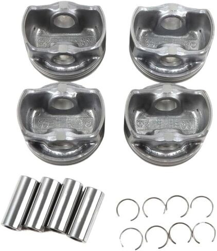 Piston and Piston Ring Set Compatible with 2011-2016 GT 1.8L Engines – Includes Parts 23041-2E100, 23040-2E000, 23040-2E001 in Kuwait