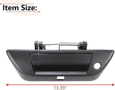RLB-HILON Tailgate Handle Compatible with Nissan Titan 2017 2018 2019 2020 2021 2022 2023 2024 Year, Textured Black Color, with Camera Hole in Saudi Arabia