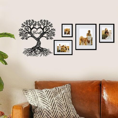 YATEASLU Exquisite Family Tree Wall Decor – Metal Wall Tree Art Perfect as Family Wall Decor for Living Room, Wall Sculpture for Home, Ideal Gift for Holidays and Special Occasions in Kuwait