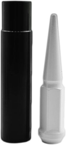 32 قطعة من صواميل العروة البيضاء M14x1.5 - مطلية بالمسحوق - بطول 4.5 بوصة مع شاحنات Ford 2003-2016 F-250 F-350 in Kuwait