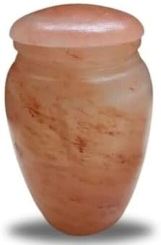 Himalayan Natural Salt Urn, Extra Small, Biodegradable Urn for Sea or Earth Burial, for Child or Pets Cremation, 5.5 Inch Tall. in Saudi Arabia