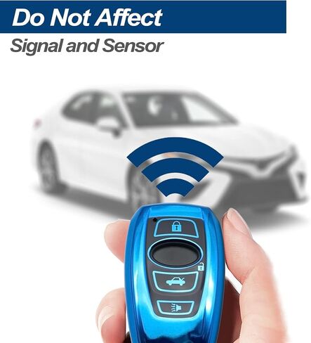 Fit for Subaru WRX BRZ Ascent Forester Crosstrek Legacy Outback Impreza XV WRX STI XV Crosstrek TPU Key Fob Cover Case Shell Holder Protector Keyless Entry Sleeve Accessories, Blue in Saudi Arabia