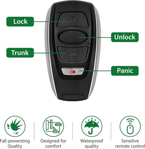 2 Keylessbest Replacement for 2017-2024 Subaru Ascent Crosstrek Forester Impreza Legacy Outback STI WRX BRZ GNE 231451-7000 Board Key Fob HYQ14AHK 4 Buttons 8A 434MHz in Saudi Arabia