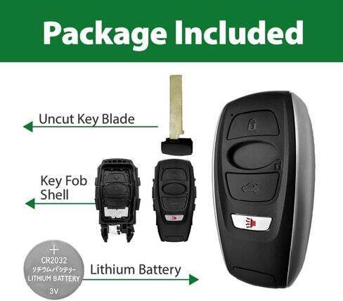 2 Keylessbest Replacement for 2017-2024 Subaru Ascent Crosstrek Forester Impreza Legacy Outback STI WRX BRZ GNE 231451-7000 Board Key Fob HYQ14AHK 4 Buttons 8A 434MHz in Saudi Arabia