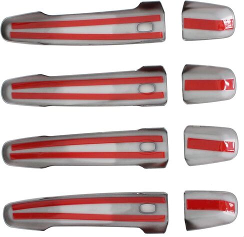 AUCERAMIC Glossy Black Exterior Door Handle Cover Trim W/ 4 Smart Keyhole Fit 2014-2022 Chevy Chevrolet Impala Malibu Volt Equinox Traverse Camaro GMC Acadia Terrain Caps Overlay in Saudi Arabia