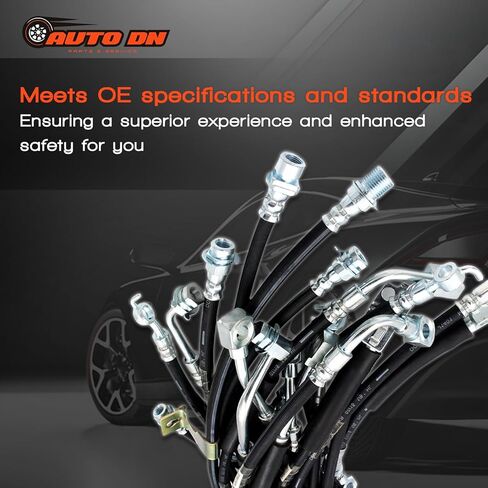 4X خرطوم الفرامل الخلفي خط الفرامل استبدال خرطوم الفرامل الهيدروليكي - الخلفي الداخلي والخارجي للكلاسيكو 2011-2013 للجولف 1999-2006 لجيتا 1999-2005 لأودي TT 2000-2006 استبدال # 18J4604 in Kuwait