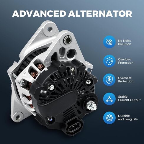 استبدال المولد الجديد لـ 2007-2012 Hyundai Elantra 2.0L، 2010 2011 Kia Soul 2.0L، 2007 2008 2009 Spectra/Spectra5 2.0L L4، 2655635، 600162، 3730023650، AVA0102، 40046020، 40046031، 11311ن in Kuwait