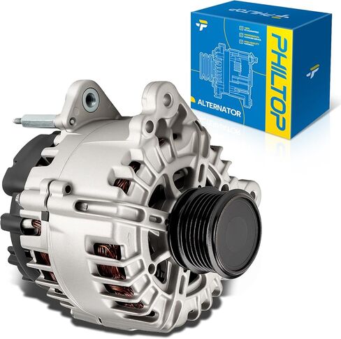 PHILTOP 120A Alternator Compatible with Volkswagen, Audi, Beetle 1999-2006 2010, Jetta 1999-2005, Golf 1999-2006, TT 2000-2006, TT Quattro 2004-2006, 13853N 12V CW SC6 in Saudi Arabia