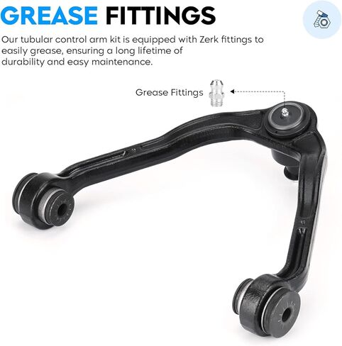 أذرع التحكم العلوية الأمامية مع وصلة كروية لـ Escalade 02-06، Chevy Silverado 99-06، Suburban 1500 Tahoe Avalanche Express GMC Sierra Savana Yukon Suspension Kit K80826 15864153 in Saudi Arabia