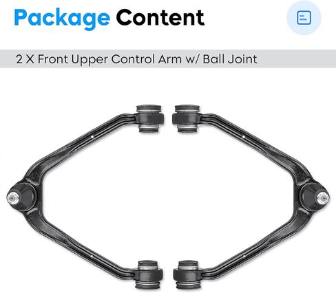 أذرع التحكم العلوية الأمامية مع وصلة كروية لـ Escalade 02-06، Chevy Silverado 99-06، Suburban 1500 Tahoe Avalanche Express GMC Sierra Savana Yukon Suspension Kit K80826 15864153 in Saudi Arabia