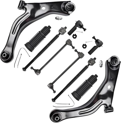 ASTARPRO - 10pcs Suspension Kit Front Lower Control Arms with Ball Joints/Tie Rod End Inner and Outer with Boot/Front Sway Bar Links Compatible with 2005-2007 Ford Escape Mazda Tribute Mercury Mariner in Saudi Arabia