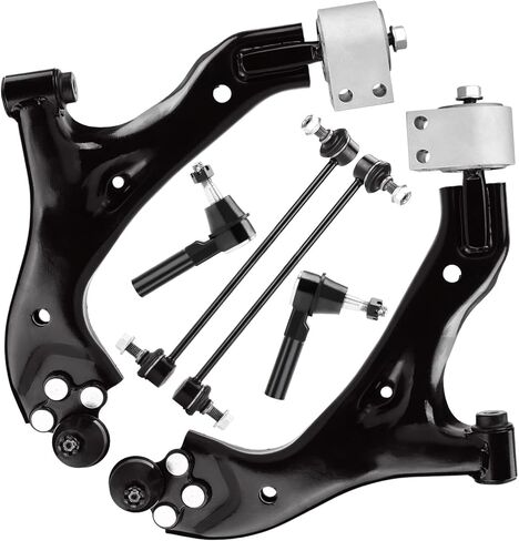 Front Lower Control Arm with Ball Joint for Chevy Equinox 2005-2009 3.4L, for Saturn Vue 2002-2007, for Pontiac Torrent 06-09 3.4L, Sway Bar End Link Outer Tie Rod End Suspension Kit K621129 in Saudi Arabia