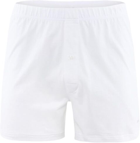 Calida Men's Cotton Code Boxer, 24090, White, M in Kuwait