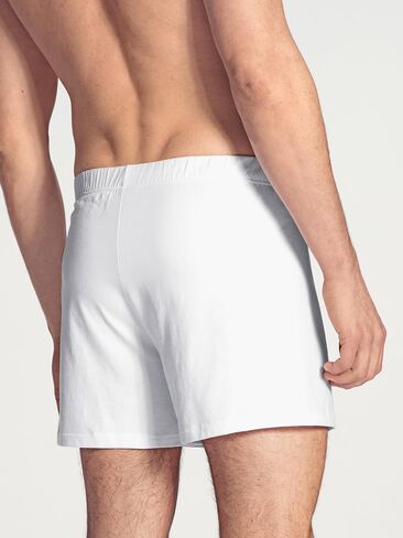 Calida Men's Cotton Code Boxer, 24090, White, M in Kuwait