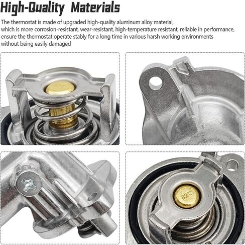 ترموستات 180 درجة فهرنهايت متوافق مع Wrangler JK 2012-2018، مجموعة مبيت ترموستات الألومنيوم المحدثة in Kuwait