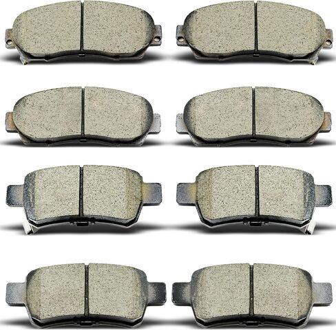 Front Rear Ceramic Brake Pads 8 Pieces Set fit for 2005-2010 For Honda Odyssey in Saudi Arabia