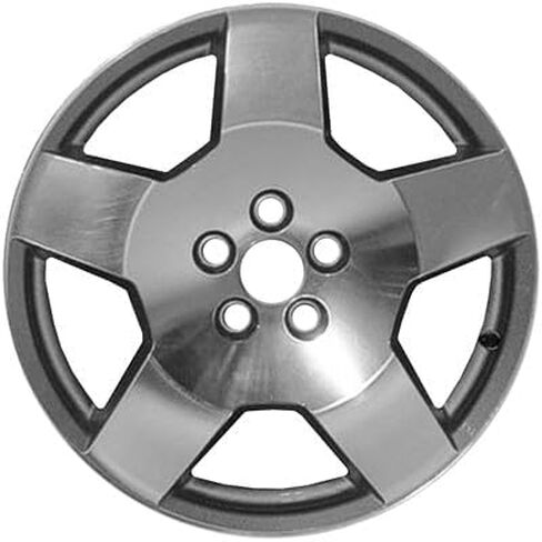 18x7 Alloy Factory Wheel 5-Spoke Silver with Machined Face - Reman for Chevy Malibu 2006-2009 Direct Replacement in Saudi Arabia