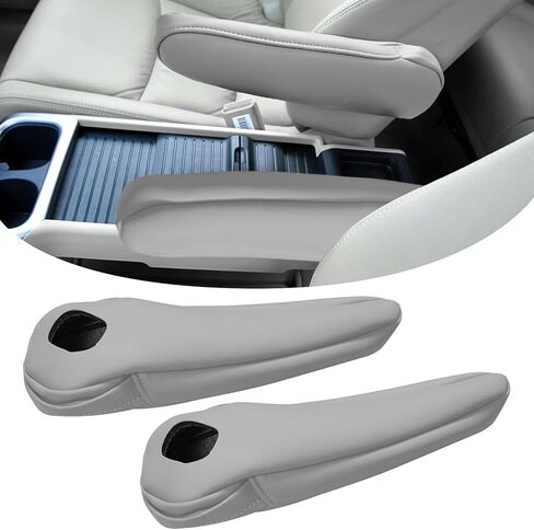 Compatible with Car Front Seat Armrest Cover for Honda Odyssey 2005 2006 2007 2008 2009 2010 Microfiber Leather Seat Arm Rest Cover for Front Driver and Passenger Side 2PCS Gray in Kuwait