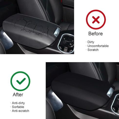 Center Console Cover for Porsche Cayenne 2011-2018 (Black),Armrest Cover for 2011 2012 2013 2014 2015 2016 2017 2018 Porsche Cayenne GTS/Platinum Edition Accessories in Kuwait