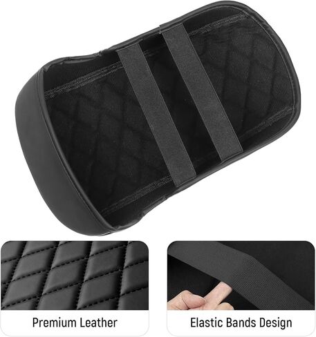 ZZEQYG Center Console Cover for Ford Mustang 2015-2025 Accessories Center Console Armrest Box Leather Auto Armrest Cover Protector in Kuwait