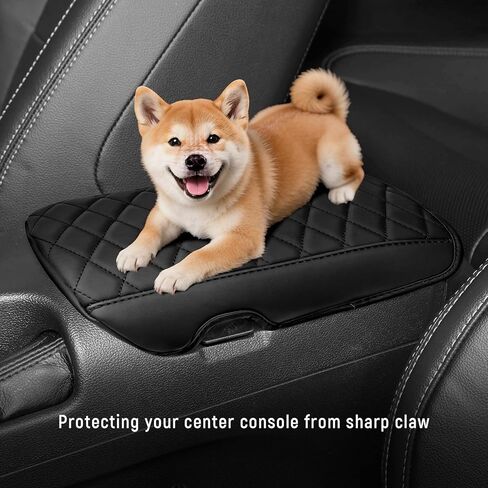 ZZEQYG Center Console Cover for Ford Mustang 2015-2025 Accessories Center Console Armrest Box Leather Auto Armrest Cover Protector in Kuwait