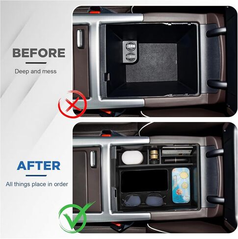 Carwiner Center Console Organizer Compatible with 2023-2025 Hyundai Palisade Accessories, Armrest Storage Organizer Tray for Palisade Accessories Interior Insert Glove Pallet Drawer Box Holder in Kuwait