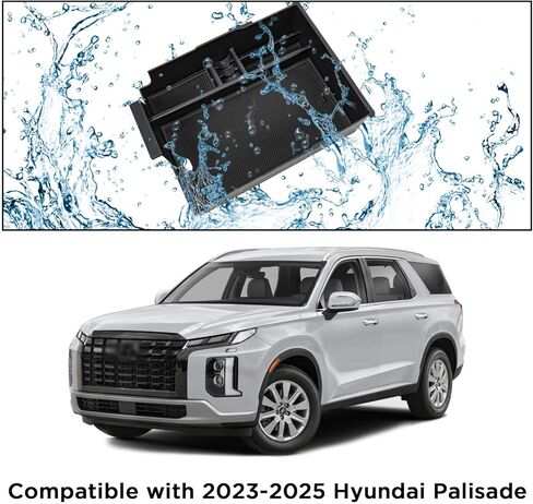 Carwiner Center Console Organizer Compatible with 2023-2025 Hyundai Palisade Accessories, Armrest Storage Organizer Tray for Palisade Accessories Interior Insert Glove Pallet Drawer Box Holder in Kuwait