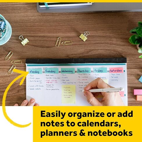 Post-it Page Markers, Assorted Colors, 0.5 in x 1.75 in (12.7 mm x 44.4 mm), 3 Pack (15 Pads, 750 Markers), Writable Repositionable Flags for Books, Notes & Filing, 100% PEFC in Saudi Arabia