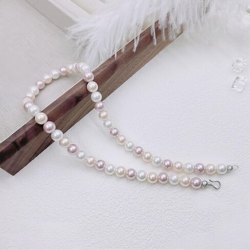 Pearl Choker Necklace for Women Pearl Beaded Necklace Colorful Pearl Necklace Pink Pearl Necklace Wedding Prom Pearl Necklace for Women in Saudi Arabia