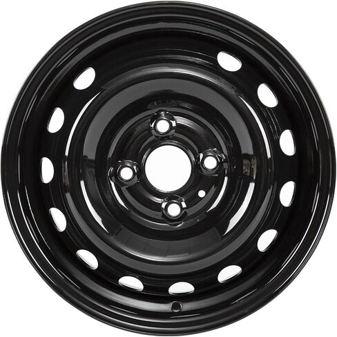 حافة عجلة فولاذية سوداء مقاس 14 × 5.5 بوصة لسيارة Hyundai Accent 2006-2017، حافة عجلة مباشرة مقاس 14 بوصة (1) in Kuwait