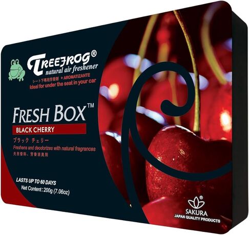 عبوة من 4 قطع برائحة الكرز الأسود، علبة معطر هواء طبيعي من تريفروج (AKA Xtreme Fresh) in Kuwait