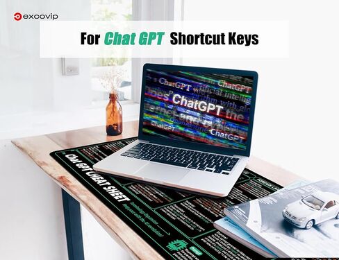 لوحة ماوس اختصارات الأوامر للدردشةGPT-80x30x0.2 سم ورقة غش كبيرة ممتدة لوحة ماوس كمبيوتر مكتبي لوحة مفاتيح لوحة مفاتيح ماوس حافة مخيطة غير قابلة للانزلاق 0447 in Kuwait