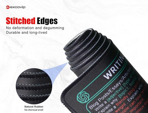 لوحة ماوس اختصارات الأوامر للدردشةGPT-80x30x0.2 سم ورقة غش كبيرة ممتدة لوحة ماوس كمبيوتر مكتبي لوحة مفاتيح لوحة مفاتيح ماوس حافة مخيطة غير قابلة للانزلاق 0447 in Kuwait