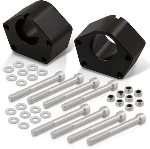 AJP Distributors 2" Front Strut Spacer Leveling Lift Kit Suspension Black Compatible/Replacement For T100 Pickup IFS 4WD 1986 1987 1988 1989 1990 1991 1992 1993 1994 1995 86 87 88 89 90 91 92 93 94 95 in Saudi Arabia