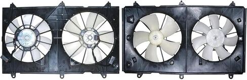 Dual Radiator and Condenser Fan Assembly Replaces# CF18012, 620690 for Honda Accord 2.4L 2003 2004 2005 2006 2007, (1x) in Saudi Arabia