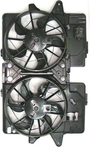 Dual Radiator and Condenser Fan Assembly Replaces# 75607, 620670 for Ford Escape 3.0L 2005 2006 2007, (1x) in Saudi Arabia