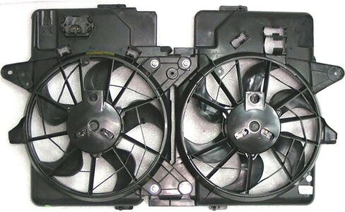 Dual Radiator and Condenser Fan Assembly Replaces# 75607, 620670 for Ford Escape 3.0L 2005 2006 2007, (1x) in Saudi Arabia