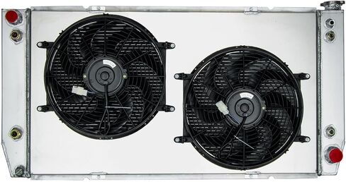 Automotive Replacement Engine Radiators 4 Row Radiator Shroud Fan For Chevy GMC C2500 C3500 K2500 K3500 Pickup 7.4L 1988-2000 Aluminum Radiator Fan in Kuwait