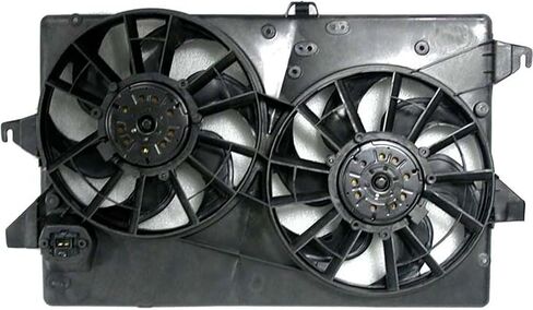 Dual Radiator and Condenser Fan Assembly Replaces# FA70212, 75282 for Mercury Mystique 2.0L 1995 1996 1997 1998 1999 2000, for Mystique 2.5L 1995 1996 1997 1998 1999 2000, (1x) in Saudi Arabia