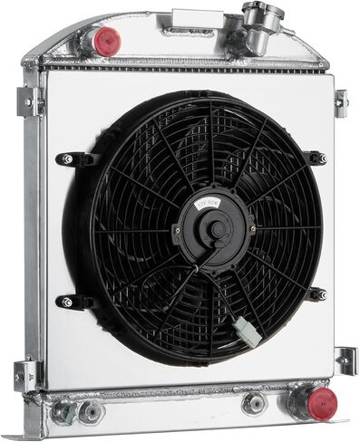 Automotive Replacement Engine Radiators 3 Row Radiator Shroud Fan For Ford HI BOY Hot Rod Chopped Chevy V8 Engine 1930 1931 1932 in Kuwait