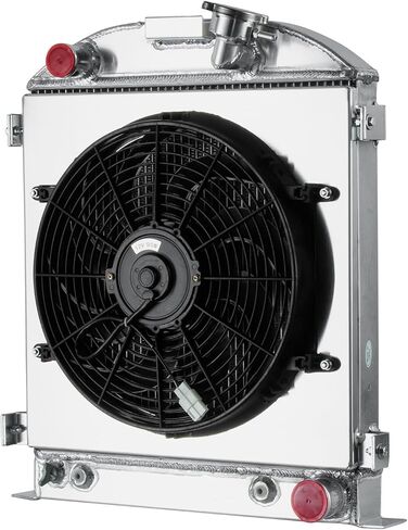 Automotive Replacement Engine Radiators 3 Row Radiator Shroud Fan For Ford HI BOY Hot Rod Chopped Chevy V8 Engine 1930 1931 1932 in Kuwait