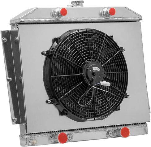 3 Row Radiator w/Shroud Fan Replacements for Mercury Car Flathead Configuration 4.2L V8 49-51 Radiators in Kuwait