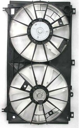 Dual Radiator and Condenser Fan Assembly Replaces# 1671131330, 76078 for Lexus IS350 3.5L 2006 2007 2008 2009 2010 2011, (1x) in Saudi Arabia