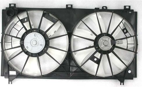 Dual Radiator and Condenser Fan Assembly Replaces# 1671131330, 76078 for Lexus IS350 3.5L 2006 2007 2008 2009 2010 2011, (1x) in Saudi Arabia