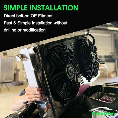 3 Row Aluminum Radiator Shroud Fan Replacements for 29"x19" Heavy Duty Chevrolet GM Chevy HOT Radiators in Kuwait