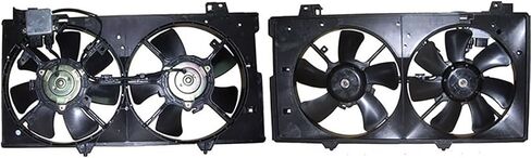 مجموعة مروحة الرادياتير والمكثف المزدوج تحل محل # AJ5715150، FS1H15140 لمازدا 6 3.0L 2003 2004 2005 2006 2007 2008، (1x) in Saudi Arabia